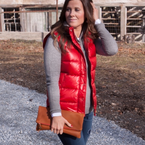 J Crew Shiny Down Puffer Vest B16 